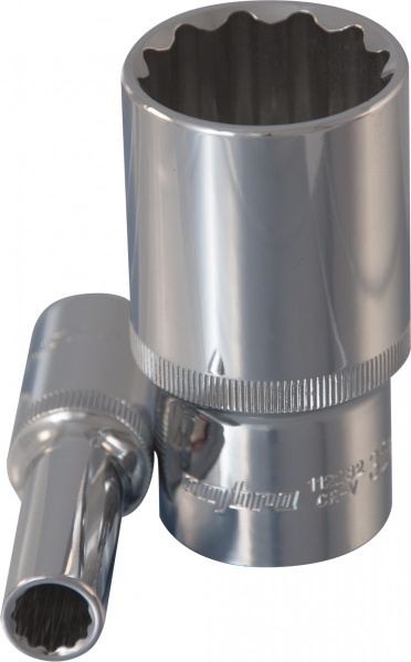 Головка торцевая глубокая 12-гранная 1/2"DR 10 мм 112210 OMBRA