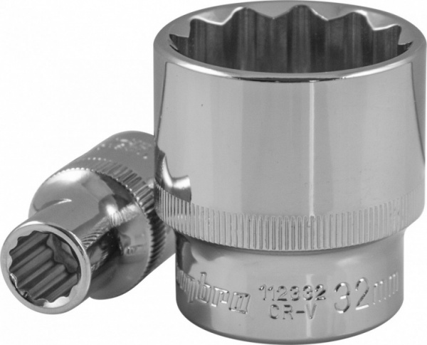 Головка торцевая 12-гранная 1/2"DR 21 мм 112321 OMBRA