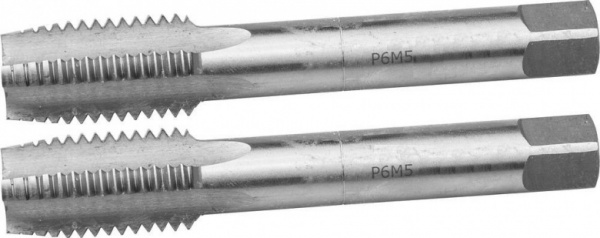 Метчик машинно-ручной Ø M 24 * 2,0 мм комплектный сквозной Р6М5